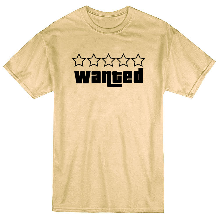 خرید تیشرت ونگارد - طرح Wanted - کرمی - سایز XXL