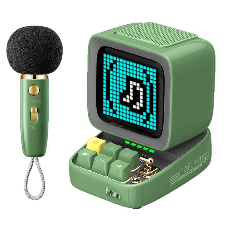 خرید اسپیکر Divoom Ditoo-Mic 5M - بی‌سیم - سبز