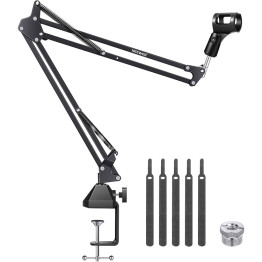 Neewer NW-35 Microphone Suspension Boom Scissor Arm Stand - Medium - Black