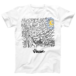 Vanguard T-Shirt - Starry Night - White - M