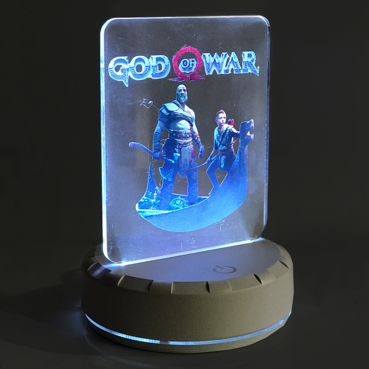 خرید لامپ رومیزی گیمینگ با طرح بازی God Of War خرید لامپ رومیزی گیمینگ با طرح بازی God Of War
