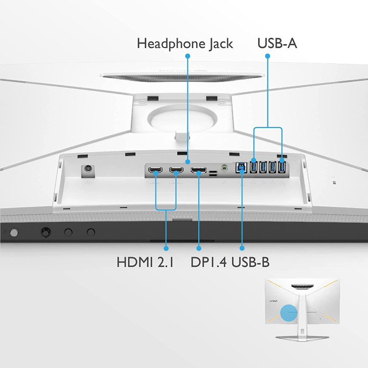 خرید مانیتور BenQ Mobiuz EX3210U - کیفیت 4K - سایز 32 اینچ