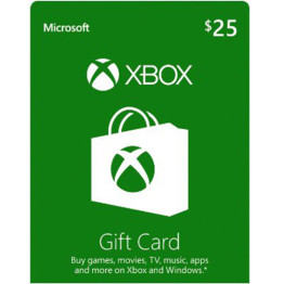 Microsoft XBOX 25$ Gift Card US فیزیکی